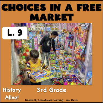 Preview of Choices in a Free Market Lesson 9 Task Cards History Alive!