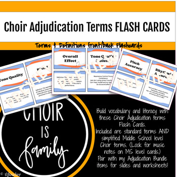 Preview of Choir Adjudication Terms Flashcards