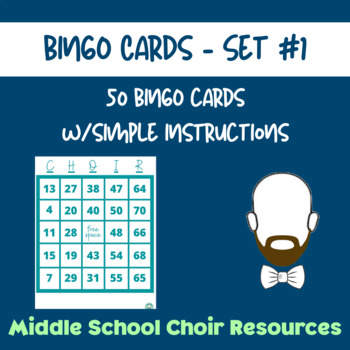 Preview of Choir Bingo Cards - Set #1 (Standard)