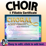 Choir Certificate 2