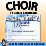 Choir Certificate 4