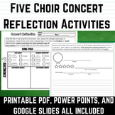Choir Concert Reflection for Middle School Choir and High 