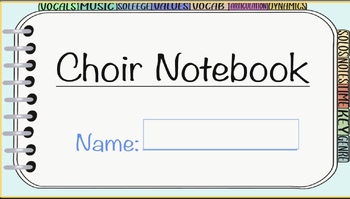 Preview of Choir Digital Notebook (#1)