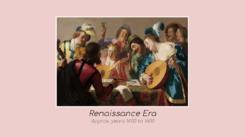 Preview of Choir Music History Lesson/Sub Plan- Renaissance Era Choral Music