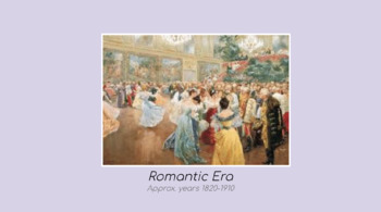 Preview of Choir Music History Lesson/Sub Plan- Romantic Era Choral Music