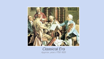 Preview of Choir Music History Lesson/Sub Plan- Classical Era Choral Music