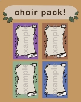 Preview of Choir Editable Handouts