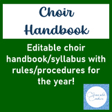 Choir Handbook - Editable - Syllabus