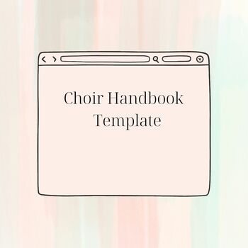 Preview of Choir Handbook Template