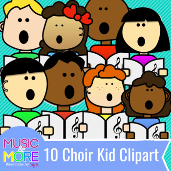 Preview of 10 Choir Kids Clipart!