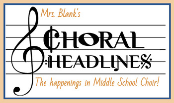 Preview of Choir Newsletter Template