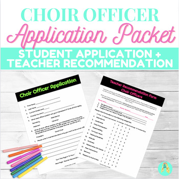 Preview of Choir Officer Application Form