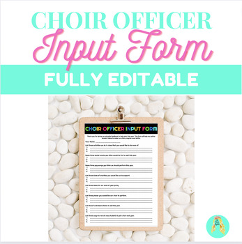 Preview of Choir Officer Input Form