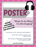 Choir Poster: What to Do When I'm Not Singing *UPDATED LAY