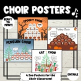 Choir Posters- Great for the Music Classroom! Editable and