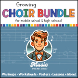 Choir Resources Growing Bundle [Worksheets, Games, Warmups
