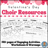 Choir Resources for Valentine's Day (NO PREP Worksheets, A