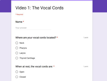 Preview of Choir Sub Plan - How Your Voice Works (Distance Learning Compatible)