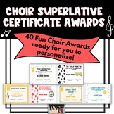 Choir Superlative Award Certificates - 40 Editable, Fun Si