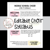 Choir Syllabus Template