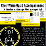 Choir Warm Ups that are FUN to sing! Slides and Accompanim