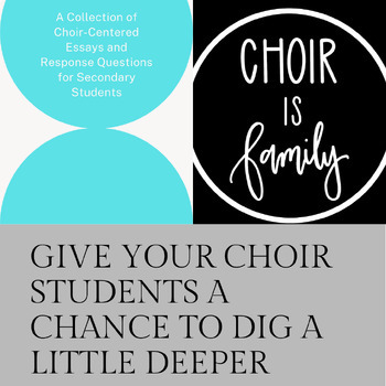 Preview of Choir-centered Writing Assignment Bundle (15 different topics!)
