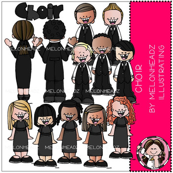 Preview of Choir clip art - COMBO PACK - by  Melonheadz