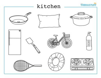 Things around the house worksheet