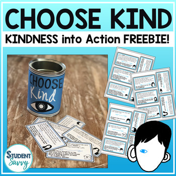Preview of Choose Kind - Action Cards Freebie Wonder