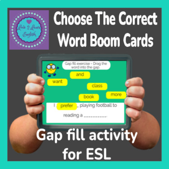 Choose The Correct Word ESL Boom Cards by Love 2 Learn English