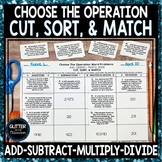 Choose The Operation - Sort - Word Problems - Add - Subtra