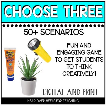 Preview of Choose Three! Ice Breaker Digital Learning Game