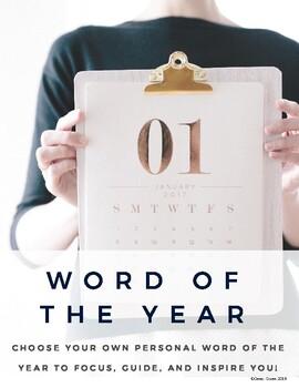 Preview of Choose Your Focus Word of the Year Workbook