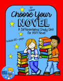 Choose Your Novel 101-pg unit for ANY novel-Distance Learn