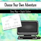 Choose Your Own Adventure FREEBIE - Story map + Digital Sl