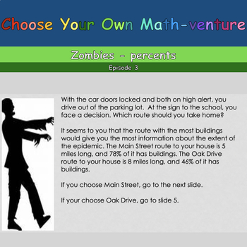 Preview of Choose Your Own Math-venture: Zombies, Episode 3 (percents)