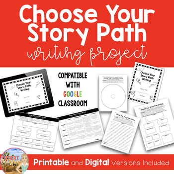 Preview of Writing Project - Choose Your Own Story Path | Distance Learning