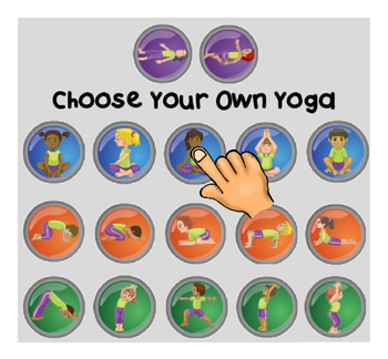 Preview of Choose-Your-Own-Yoga SmartNotebook exercise / body breaks