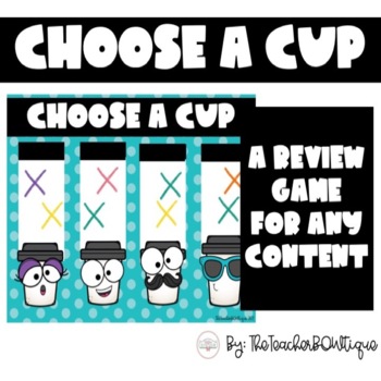 Preview of Choose a Cup: A Review game for ANY Content