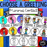 Choose a Greeting: Minimal Contact Posters Editable Text
