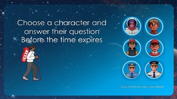 Preview of Choose a character PPT GAME