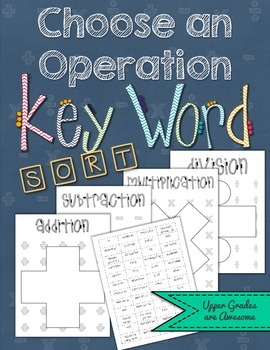 Preview of Choose an Operation Key Word Sort