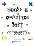 Choose an Operation! Word Problem Sort Activity CCSS