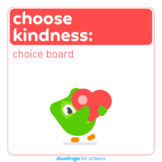 Choose kindness choice board