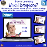 Choose the Correct Homophone Boom Cards