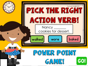 Preview of Verbs PowerPoint Game