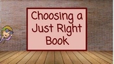 Choosing Just Right Books with Goldilocks (Video Lesson In