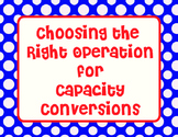 Choosing The Right Operation Sort- Converting Measurement 