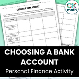 Choosing a Bank Account Personal Finance Activity- Checkin