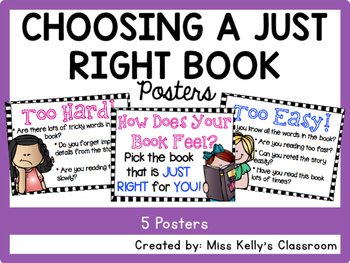 Just Right Books Worksheets Teaching Resources Tpt